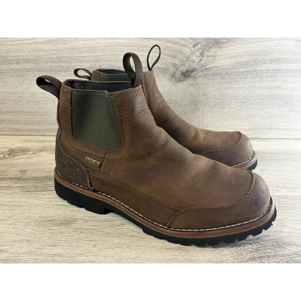 Men's Redhead 61 Romeo Leather Brown‎ Ankle Boots Size 8M Bone Dry Chukka